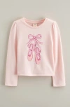 Tucker + Tate Kids' Ballet Long Sleeve Cotton Graphic T-shirt In Pink
