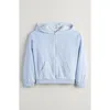 Tucker + Tate Kids' Bow Embroidered Velour Full Zip Hoodie In Blue