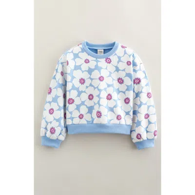 Tucker + Tate Kids' Bubble Sleeve Sweatshirt In White