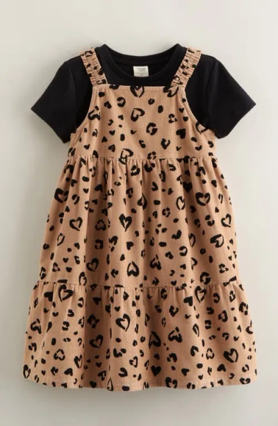 Tucker + Tate Kids' Corduroy Dress & T-shirt Set In Neutral