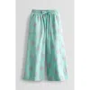 Tucker + Tate Kids' Cotton Wide Leg Pants In Green Yucca Simple Butterflies