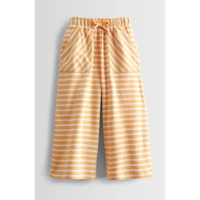 Tucker + Tate Kids' Cotton Wide Leg Pants In Orange Buff Sammy Stripe