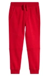 Tucker + Tate Kids' Drawstring Cotton Blend Joggers In Red Salsa