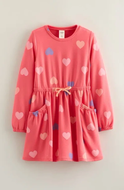 Tucker + Tate Kids' Easy Pocket Long Sleeve Dress In Red
