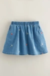 Tucker + Tate Kids' Embroidered Pocket Denim Skirt In Blue