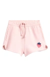 Tucker + Tate Kids' Embroidered Fleece Shorts In Pink Balm Strawberry