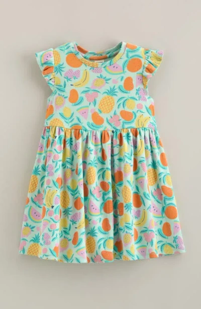 Tucker + Tate Kids' Flutter Sleeve Cotton Dress In Green