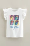 Tucker + Tate Kids' Flutter Sleeve Cotton Graphic T-shirt In White