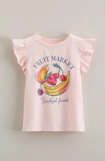 Tucker + Tate Kids' Flutter Sleeve Cotton Graphic T-shirt In Pink