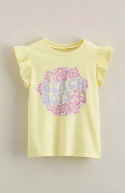 Tucker + Tate Kids' Flutter Sleeve Cotton Graphic T-shirt In Yellow