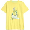Tucker + Tate Kids' Graphic T-shirt In Yellow Light T-rex Egg