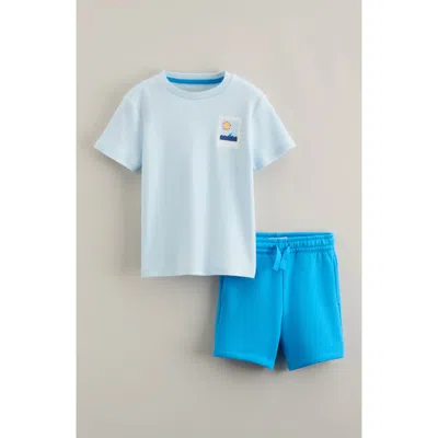 Tucker + Tate Kids' Graphic T-shirt & Shorts Set In Blue