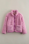 Tucker + Tate Kids' High Pile Fleece Jacket In Pink