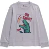 Tucker + Tate Kids' I Tried Long Sleeve Graphic T-shirt In Grey Sleet Oh Snap