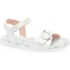 Tucker + Tate Kids' Isabel Sandal In White Shimmer