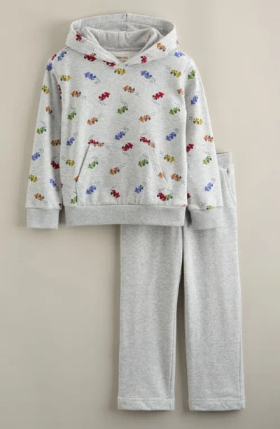 Tucker + Tate Kids' Kids' Print Sweatshirt & Sweatpants Set In Gray
