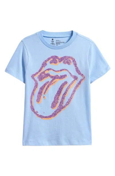 Tucker + Tate Kids' Kiss Graphic T-shirt In Blue Falls Rolling Stones
