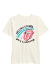 Tucker + Tate Kids' Kiss Graphic T-shirt In Ivory Rolling Stones Rainbow