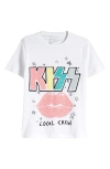Tucker + Tate Kids' Kiss Graphic T-shirt In White Kiss Local Crew
