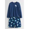 Tucker + Tate Kids' Long Sleeve Two-piece Rashguard Swimsuit In Blue Sailor Happy Sharks