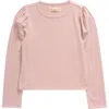 Tucker + Tate Kids' Metallic Long Sleeve T-shirt In Pink