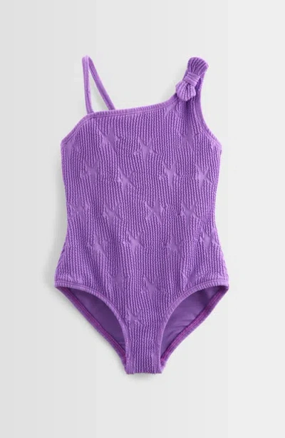 Tucker + Tate Kids' One-shoulder One-piece Swimsuit In Purple Electric