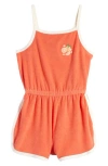 Tucker + Tate Kids' Organic Cotton Terry Romper In Orange Ember Orange Slice
