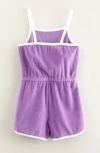 Tucker + Tate Kids' Organic Cotton Terry Romper In Purple