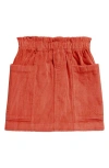 Tucker + Tate Kids' Paperbag Waist Corduroy Skirt In Coral Sugar