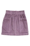 Tucker + Tate Kids' Paperbag Waist Corduroy Skirt In Purple Montana