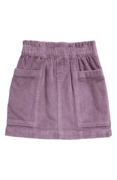 Tucker + Tate Kids' Paperbag Waist Corduroy Skirt In Purple Montana