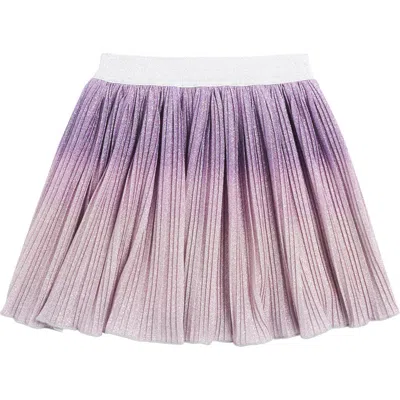 Tucker + Tate Kids' Pleated Metallic Skirt In Purple Montana Ombre Sparkle