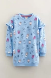 Tucker + Tate Kids' Print Cotton Sweatshirt Dress In Blue