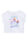 Tucker + Tate Kids' Print Cuff Sleeve Cotton Jersey T-shirt In White- Pink Gelato Graphic