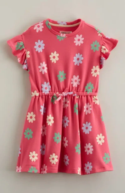 Tucker + Tate Kids' Print Flutter Sleeve Dress In Red