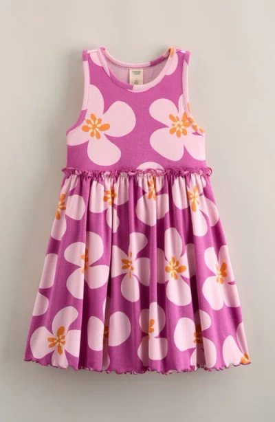 Tucker + Tate Kids' Print Racerback Dress In Purple