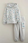 Tucker + Tate Kids' Printed Kanga Sweatshirt & Sweatpants Set In Gray
