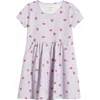 Tucker + Tate Kids' Printed Stretch Cotton Blend T-shirt Dress In Purple Petal Ladybug Love