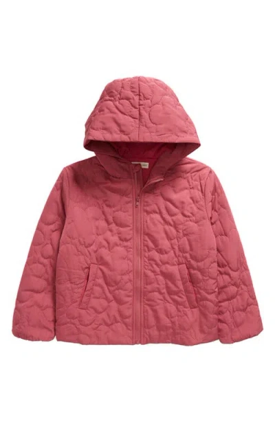 Tucker + Tate Kids' Quilted Hooded Jacket In Pink Malaga