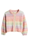 Tucker + Tate Kids' Rainbow Cardigan In Coral Paradise Multi