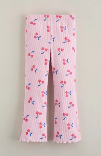 Tucker + Tate Kids' Rib Print Flare Leggings In Pink