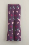 Tucker + Tate Kids' Rib Print Flare Leggings In Purple