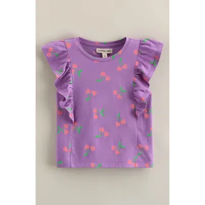 Tucker + Tate Kids' Ruffle Cotton T-shirt In Purple