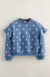 Tucker + Tate Kids' Ruffle Crewneck Sweatshirt In Blue