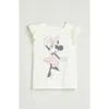 Tucker + Tate Kids' Ruffle Sleeve Cotton Graphic T-shirt In White