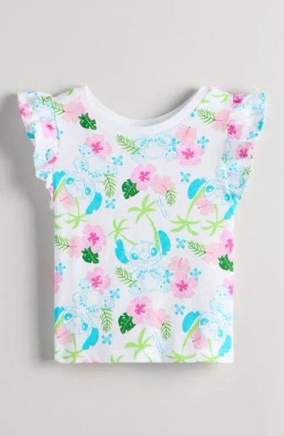 Tucker + Tate Kids' Ruffle Sleeve Cotton Graphic T-shirt In Multi