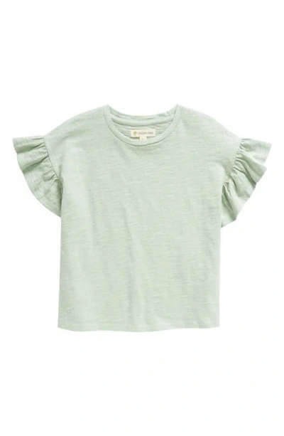 Tucker + Tate Kids' Ruffle Sleeve Cotton T-shirt In Green Frozen