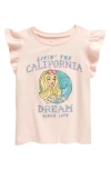 Tucker + Tate Kids' Ruffle Sleeve T-shirt In Pink English Cali Dream