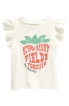 Tucker + Tate Kids' Ruffle Sleeve T-shirt In White