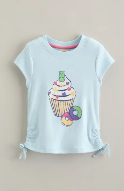 Tucker + Tate Kids' Side Ruched Graphic T-shirt In Blue